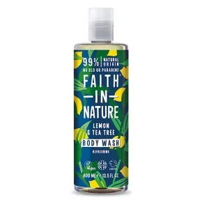 Faith in Nature Osviežujúci prírodný sprchový gél Citron & tea tree ( Body Wash) 400 ml