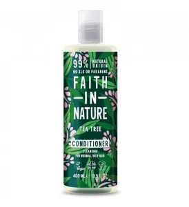 Faith in Nature Čistiace prírodné kondicionér pre normálne a mastné vlasy Tea Tree ( Clean sing Conditioner) 400 ml