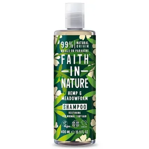 Faith In Nature Hemp & Meadowfoam obnovujúci šampón pre normálne až suché vlasy 400 ml