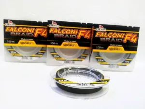 Falcon šnúra f4 braid 100 m green-priemer 0,20 mm / nosnosť 14,4kg #8406623