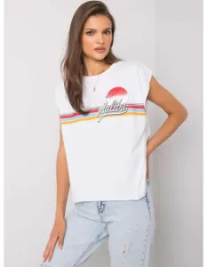 Dámske tričko s potlačou MALIBU white