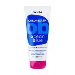 Fanola Color Mask vyživujúca maska ​​s farebnými pigmentmi pre oživenie farby Ocean Blue 200 ml