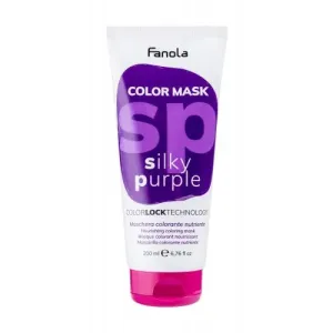 Fanola Color Mask vyživujúca maska ​​s farebnými pigmentmi pre oživenie farby Silky Purple 200 ml