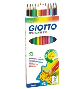 Farebné ceruzky GIOTTO - 12 farieb (farebné ceruzky GIOTTO STILNOVO)