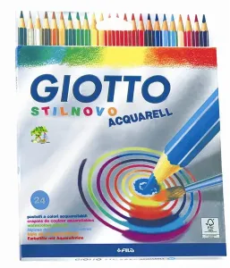 Farebné ceruzky GIOTTO STILNOVO AQUARELL - 24 farieb (farebné ceruzky GIOTTO STILNOVO)