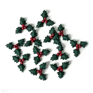 3D papierové kvety | Vianočná cezmína 12 ks (vianočná dekorácia)