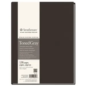 Artbook Strathmore Tónovaný papier Gray pevná väzba | rôzne rozmery (Blok tónovaných papierov v pevnej väzbe)