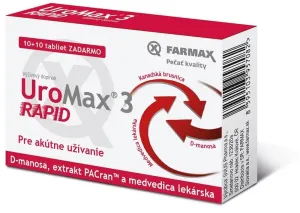 FARMAX UroMax 3 Rapid na močové cesty 20 tabliet
