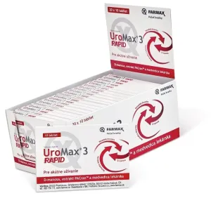 FARMAX UroMax 3 Rapid na močové cesty 100 tabliet