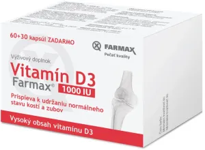 Neuraxpharm Vitamín D3 1000 IU cps 60+30 zadarmo (90 ks)