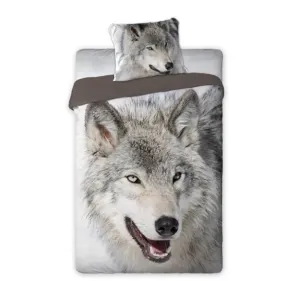 Bavlnená posteľná bielizeň Wild Vlk 140x200 cm