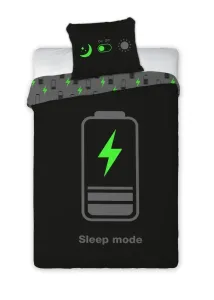 Detské bavlnené obliečky s motívom - telefon Sleep Mode 70 x 90 cm