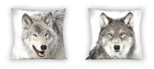 FARO obojstranná obliečka na vankúšik Wild Vlk 40 × 40 cm