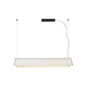 Ludovico Povrchové závesné svetlo LED, 115 cm, biela