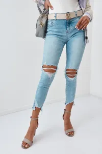 Džínsové džínsy s otvormi #5511507