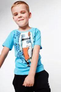 Boys' T-shirt with blue application #4778812