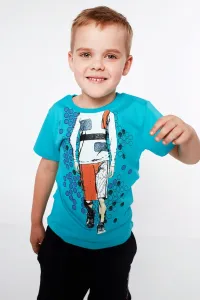 Boys' T-shirt with mint application #5349756
