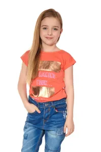 Girls' T-shirt with coral inscriptions #4800669