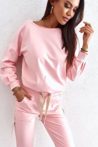 Stylish pink casual sports set #4766871
