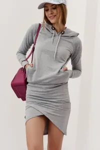 Women's sports set, skirt and grey sweatshirt