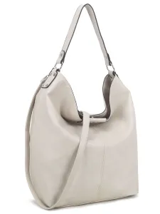 Apricot shoulder bag LUIGISANTO made of artificial leather