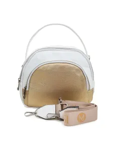 Lady's white-gold handbag with handle