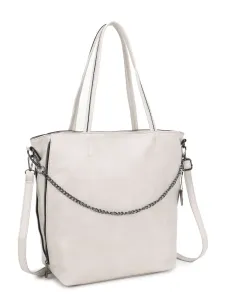 LUIGISANTO apricot shopping bag with adjustable strap