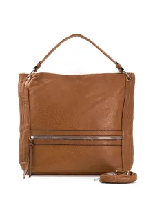 Camel women's handbag with pockets