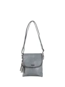 Grey small messenger bag with adjustable strap