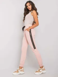 Powder pink sweatpants with Giulia patch