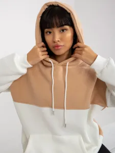 Basic beige and ecru hoodie RUE PARIS