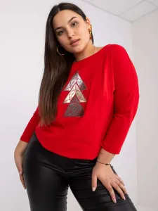 Bigger red blouse for Beat's day