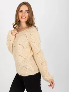 Classic openwork openwork sweater with OCH BELLA wool