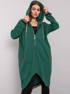 Dark green cotton hoodie