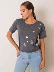 Dark grey T-shirt Star FOR FITNESS