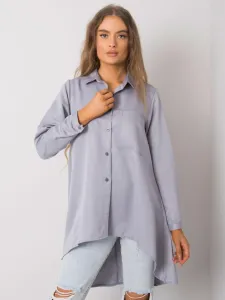Lady's grey asymmetrical shirt #5030615