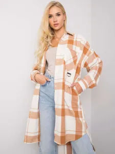 Lady's shirt with camel check