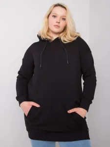 Larger black cotton sweatshirt