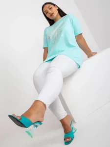 Mint loose t-shirt larger size with patch