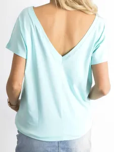 Mint neckline t-shirt at the back
