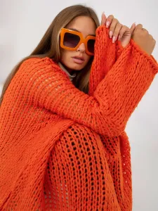 OCH BELLA wide sleeve orange oversize sweater