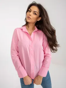 Pink Classic Cotton Collared Shirt