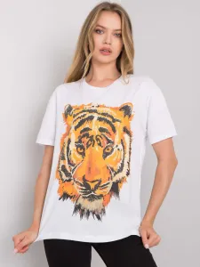 White T-shirt with print #4788406