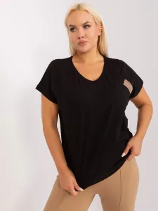 Women's black blouse plus size #8358277