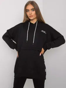 Women's Black Kangaroo Sweatshirt