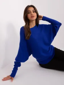 Women's cobalt oversize viscose sweater