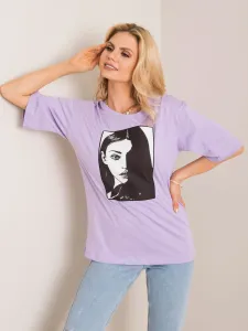 Women's T-shirt RUE PARIS purple color #4792957