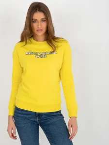 Yellow hoodie with inscription #6307849