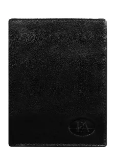 Black classic men's leather wallet #4748934