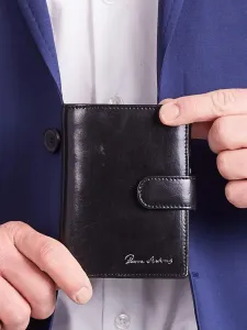 Men's Black Leather Wallet #4752465
